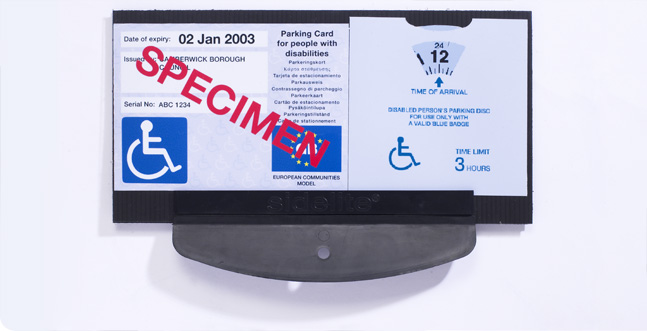 Disabled Parking Permit 'Blue Badge' Holder